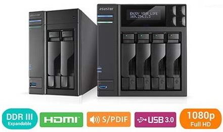 ASUSTOR started selling the new NAS-server AS5002T and AS5004T