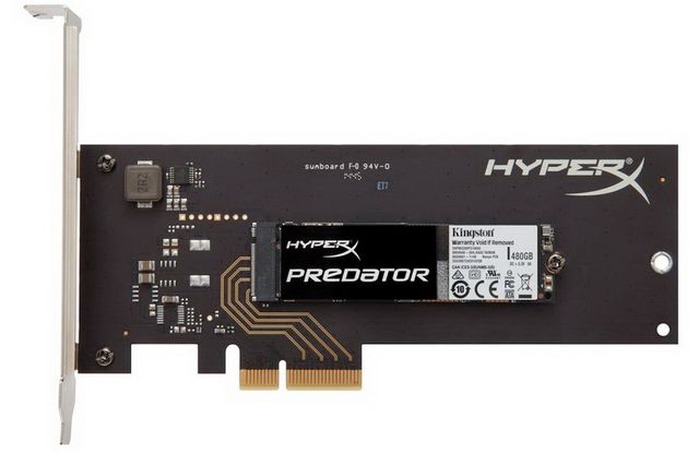 SSD-drives Kingston HyperX Predator PCIe went on sale for as low as € 290
