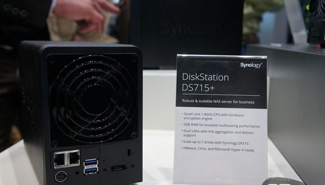 CeBIT 2015: Network Attached Storage Synology DiskStation on two drives