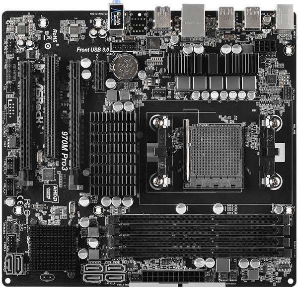Motherboard ASRock 970M Pro3 supports AMD processors with TDP up to 140 W
