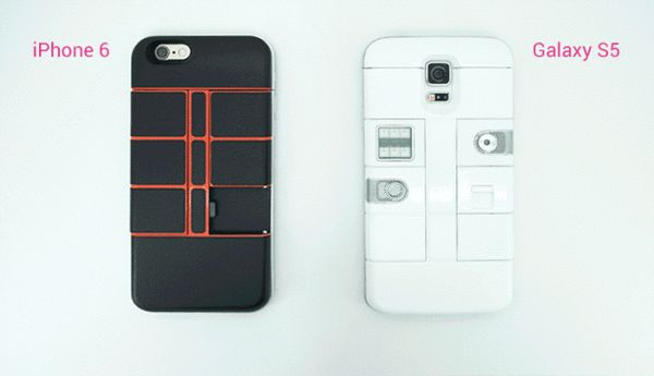 Case Nexpaq make of conventional modular smartphone