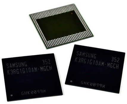 Samsung starts mass production of memory chips for mobile devices LPDDR4