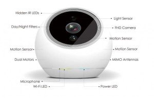 iCam Pro FHD: Surveillance camera with 360 degree view