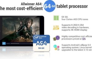 CES 2015: Allwinner introduced a 64-bit chip A64 cost $ 5 for tablets