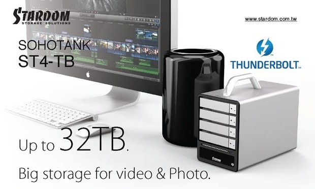 RAIDON Thunderbolt2 ST4-TB: 20-Gbit / s external storage