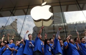 The cost of Apple's stock reached a record high
