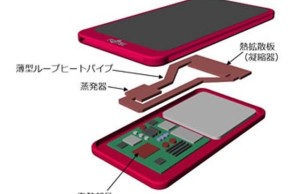 Smartphone Fujitsu has developed a cooling system with a vaporization chamber