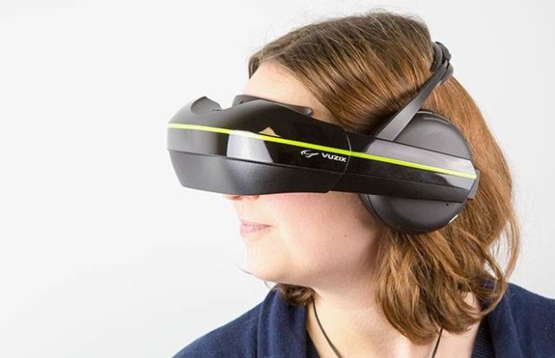 New VR-helmet headset Vuzix IWear 720 and includes support for multiple devices
