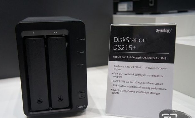 CeBIT 2015: Network Attached Storage Synology DiskStation on two drives