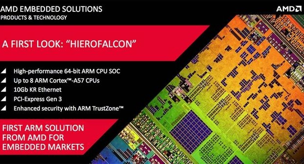 ARM-based processors AMD Hierofalcon will be released in the current semester