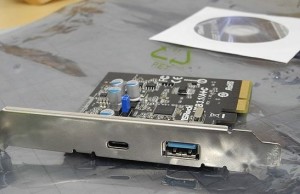 Sales are seen expansion board with ASRock port USB 3.1 Type-C