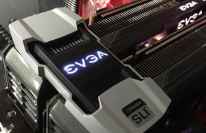 EVGA offers a second-generation SLI-bridge illuminated