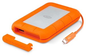 External protected SSD LaCie Rugged 1TB valued at $ 950