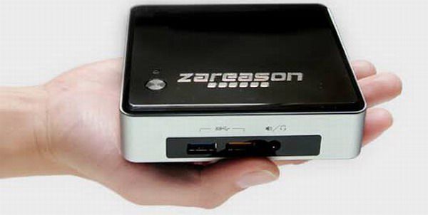 Linux-nettop ZaReason Zini 1550 runs on the Intel Broadwell
