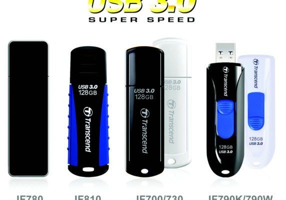 Transcend has released Flash Drives USB 3.0 capacity of 128 and 256 GB