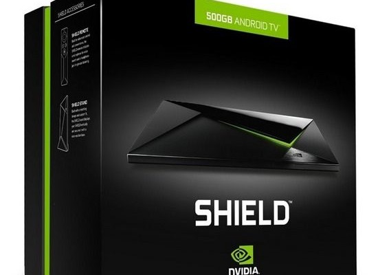 The Network "lit up" Nvidia Shield Pro console with 500 GB of memory